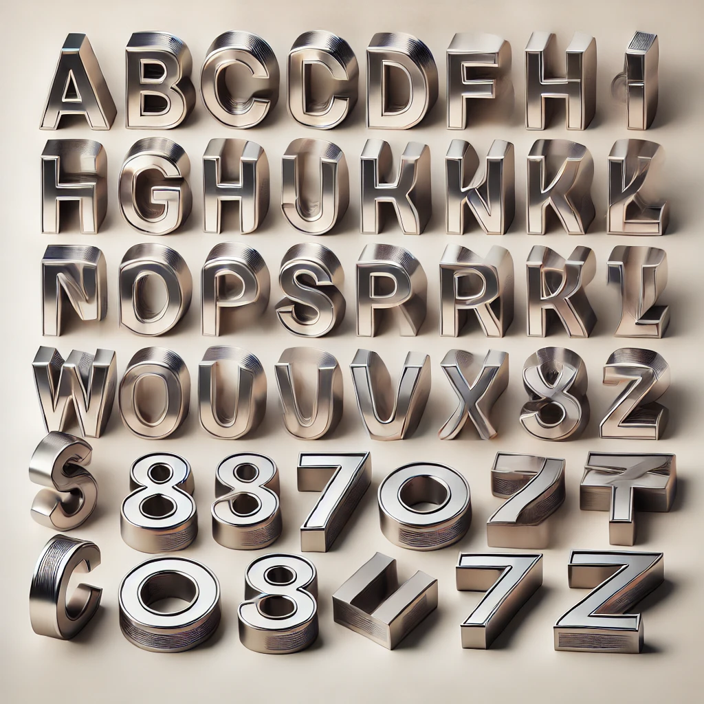 Stainless Steel Alphabets